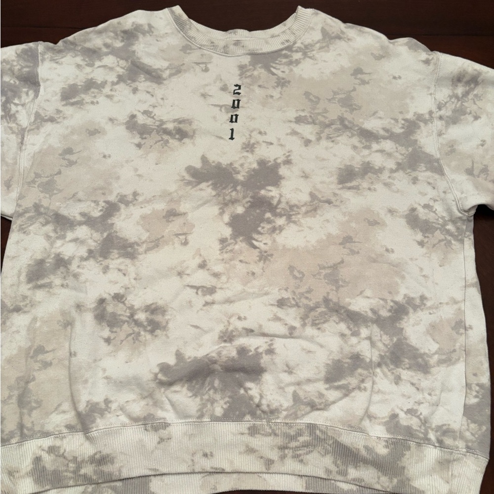 Hollister Gray Tie-Dye Sweatshirt